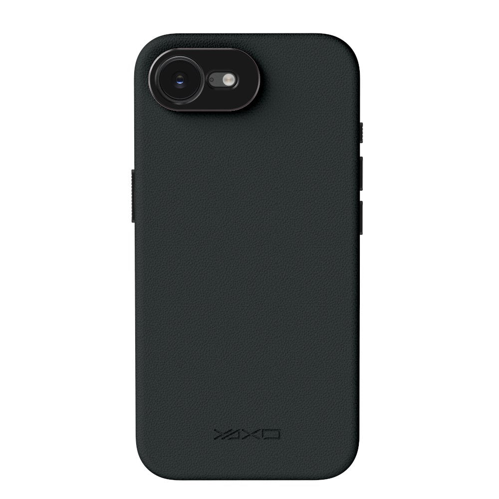YAXO Etui na telefon Leather Gear Slim Case MagSafe iPhone 17e Dusty Black