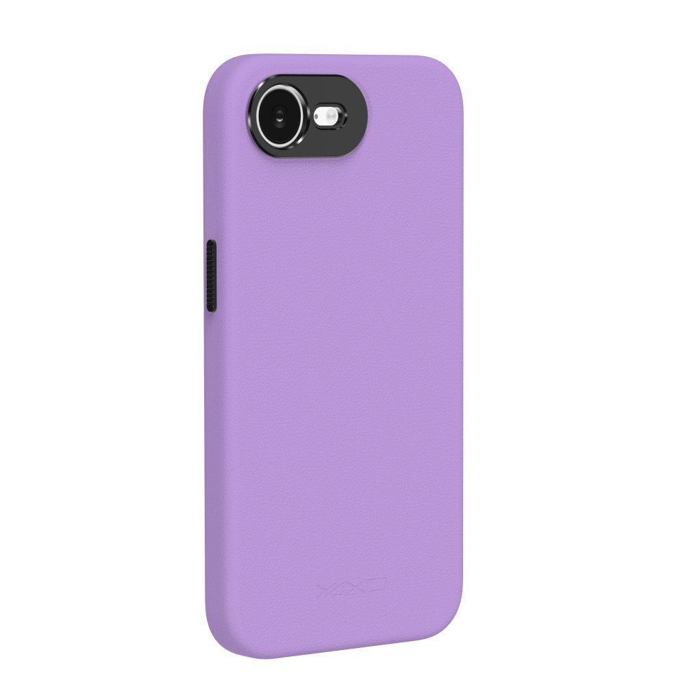YAXO Etui na telefon Leather Gear Slim Case MagSafe iPhone 17e Neon Violet - Cool Edition
