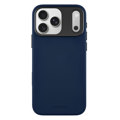 YAXO Etui na telefon Leather Gear Slim Case MagSafe iPhone 17 Pro Dusky Blue