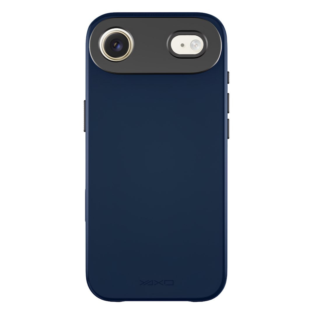 YAXO Etui na telefon Leather Gear Slim Case MagSafe iPhone 17 Air Dusky Blue