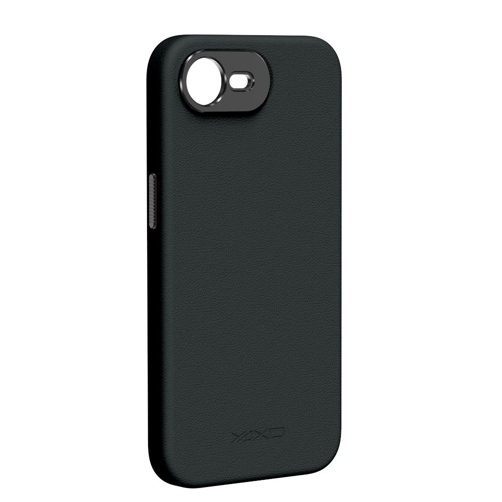 YAXO Etui na telefon Leather Gear Slim Case MagSafe iPhone 17e Dusty Black