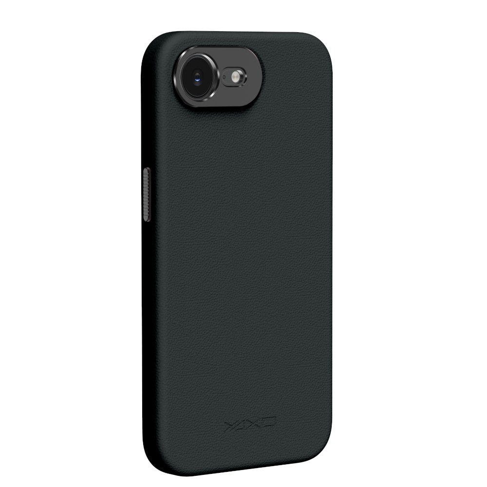 YAXO Etui na telefon Leather Gear Slim Case MagSafe iPhone 17e Dusty Black