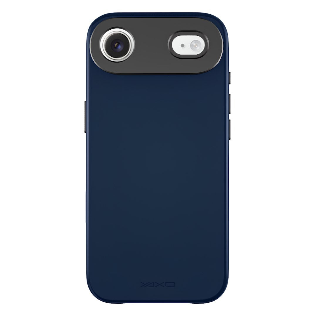 YAXO Etui na telefon Leather Gear Slim Case MagSafe iPhone 17 Air Dusky Blue
