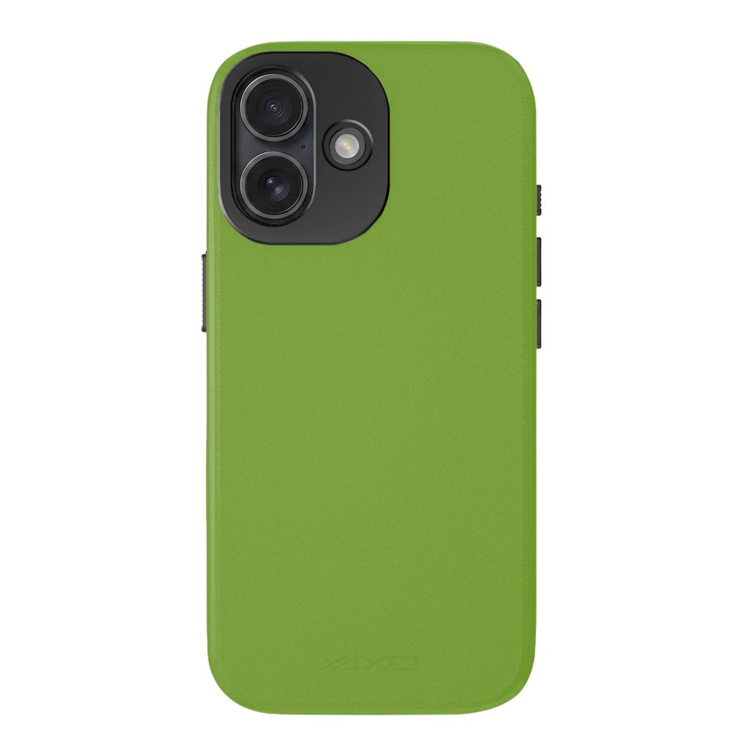 YAXO Etui na telefon Leather Gear Slim Case MagSafe iPhone 17 Tropic Green