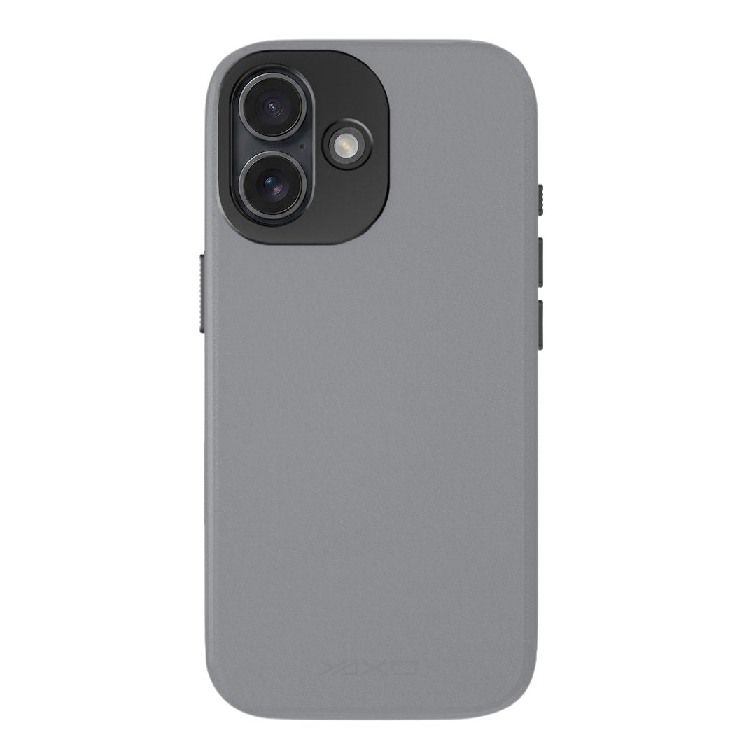 YAXO Etui na telefon Leather Gear Slim Case MagSafe iPhone 17 Bohemian Gray