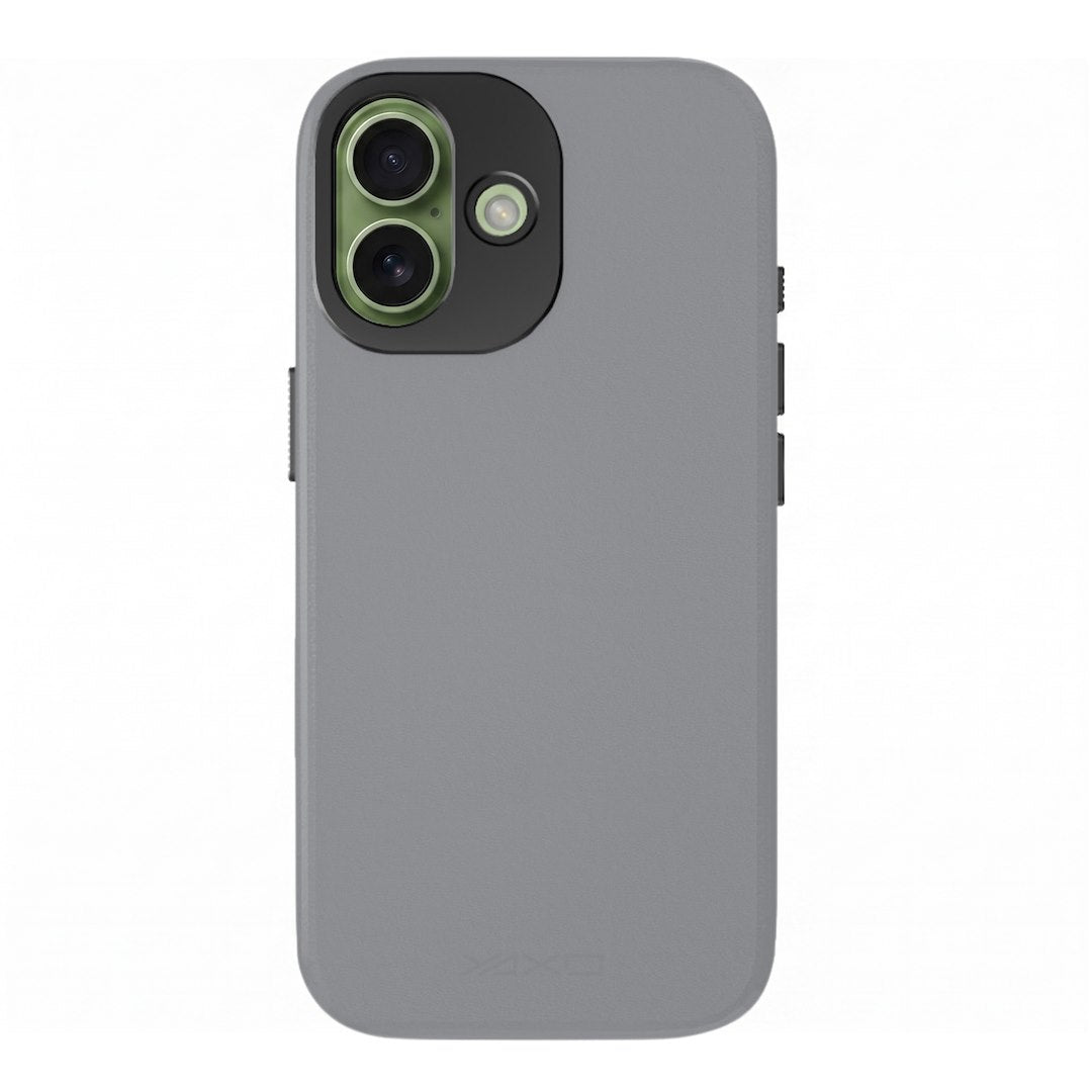 YAXO Etui na telefon Leather Gear Slim Case MagSafe iPhone 17 Bohemian Gray