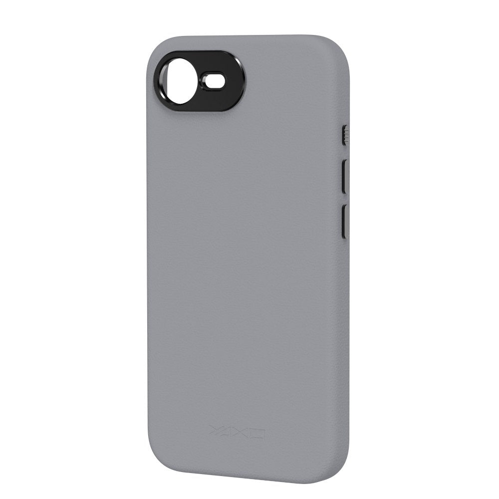 YAXO Etui na telefon Leather Gear Slim Case MagSafe iPhone 17e Bohemian Gray