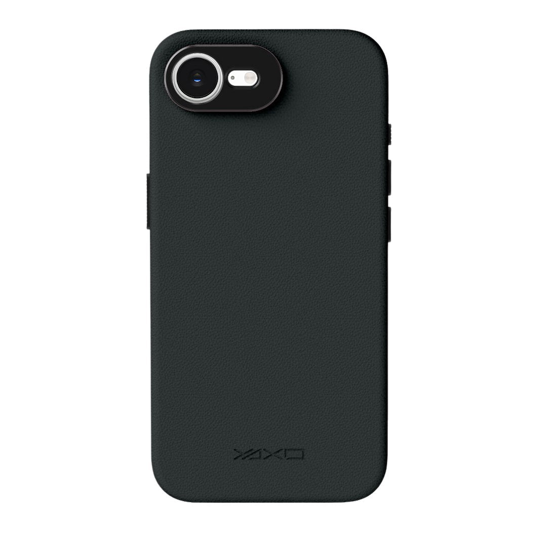 YAXO Etui na telefon Leather Gear Slim Case MagSafe iPhone 17e Dusty Black