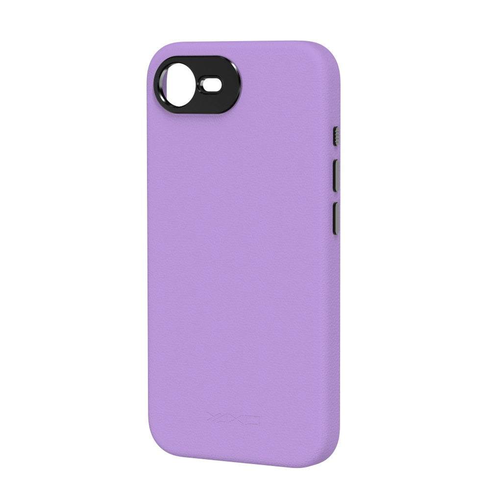 YAXO Etui na telefon Leather Gear Slim Case MagSafe iPhone 17e Neon Violet - Cool Edition