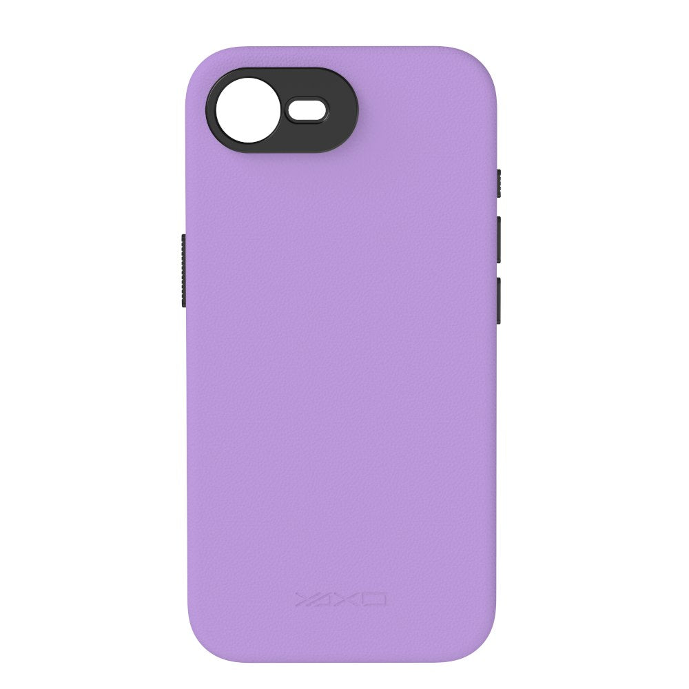 YAXO Etui na telefon Leather Gear Slim Case MagSafe iPhone 17e Neon Violet - Cool Edition