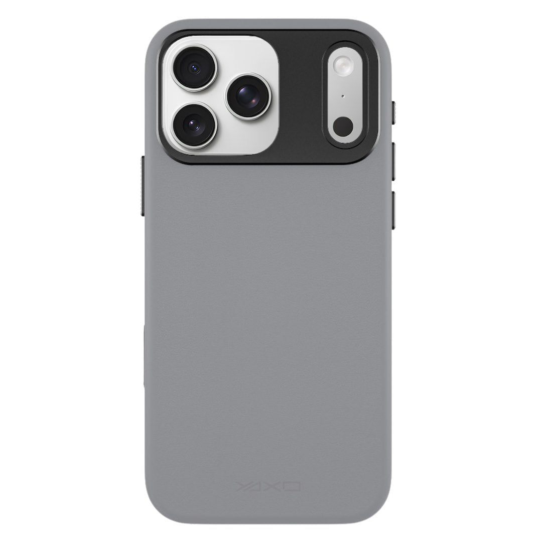 YAXO Etui na telefon Leather Gear Slim Case MagSafe iPhone 17 Pro Max Bohemian Gray