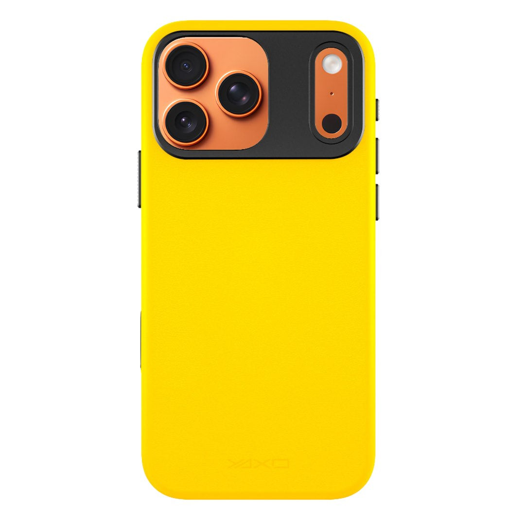 YAXO Etui na telefon Leather Gear Slim Case MagSafe iPhone 17 Pro Max Honey Yellow