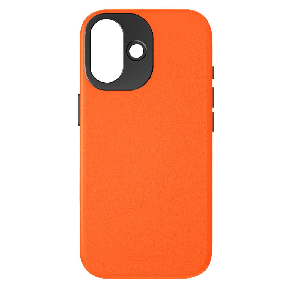 YAXO Etui na telefon Leather Gear Slim Case MagSafe iPhone 17 Magma Orange