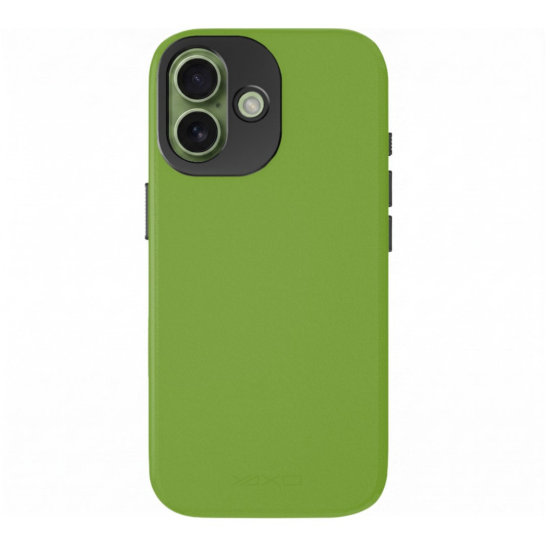 YAXO Etui na telefon Leather Gear Slim Case MagSafe iPhone 17 Tropic Green
