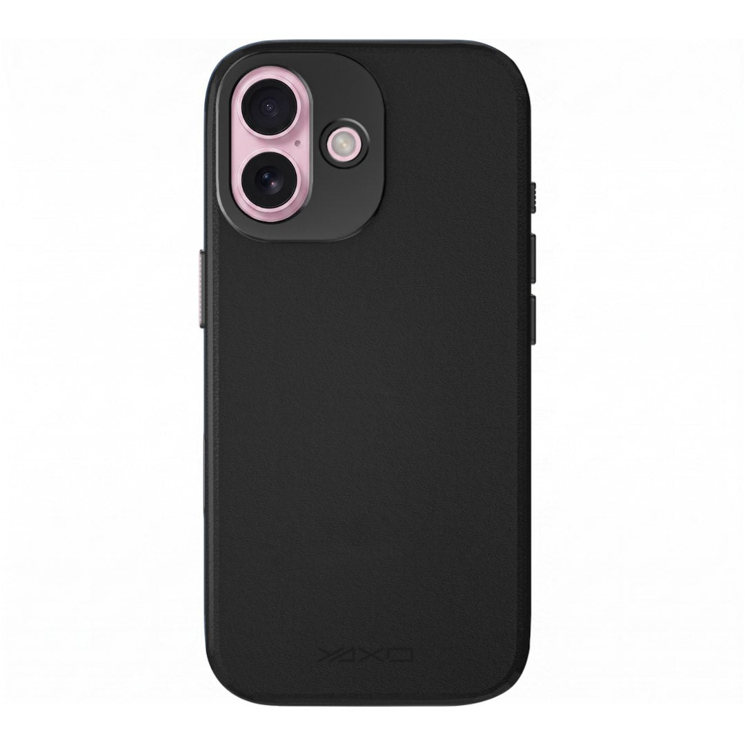 YAXO Etui na telefon Leather Gear Slim Case MagSafe iPhone 17 Dusty Black