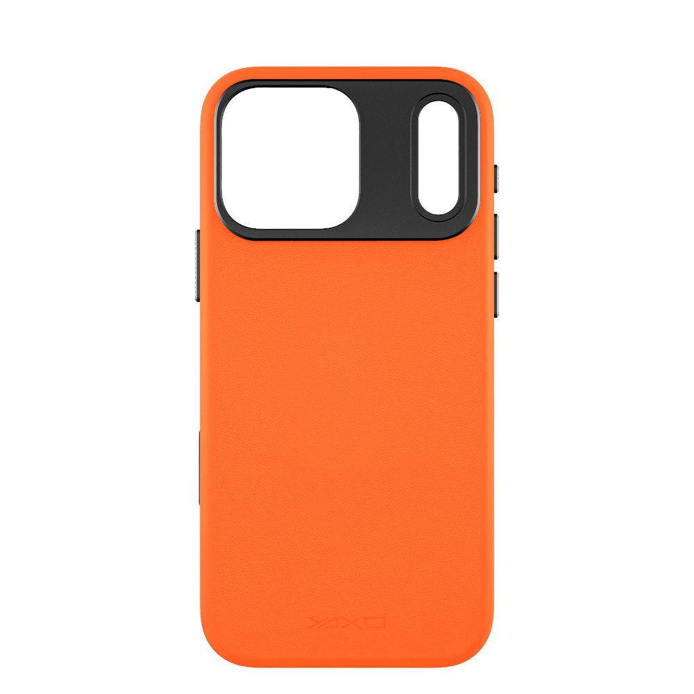YAXO Etui na telefon Leather Gear Slim Case MagSafe iPhone 17 Pro Magma Orange