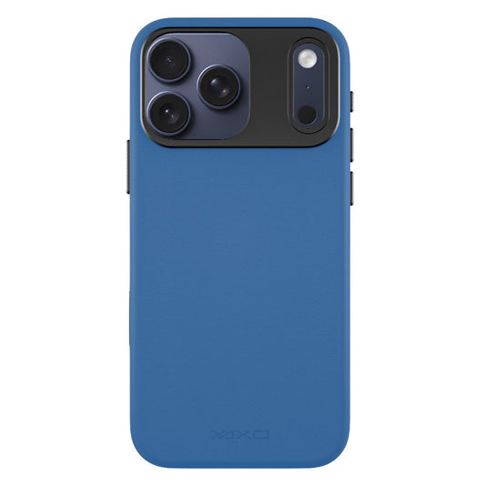 YAXO Etui na telefon Leather Gear Slim Case MagSafe iPhone 17 Pro Electric Blue