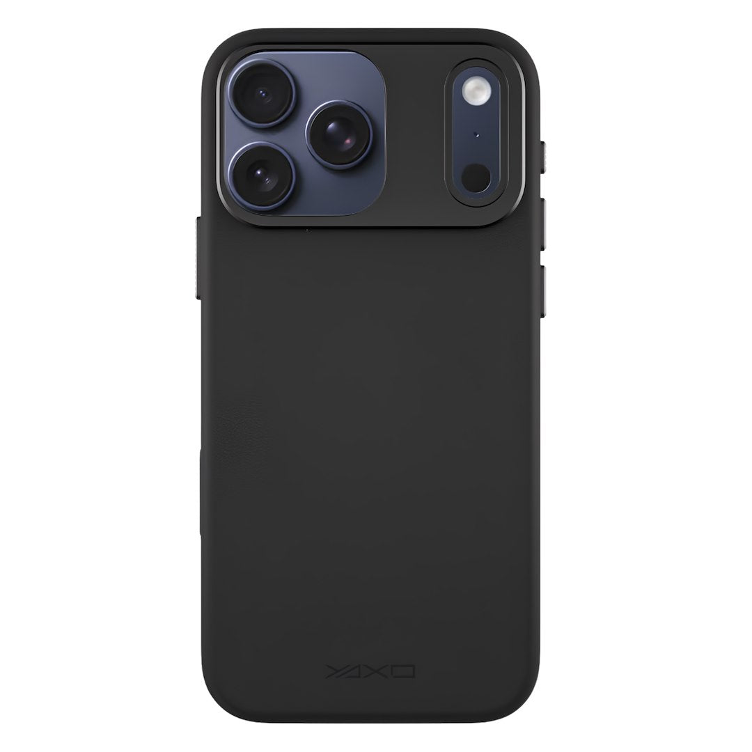 YAXO Etui na telefon Leather Gear Slim Case MagSafe iPhone 17 Pro Dusty Black