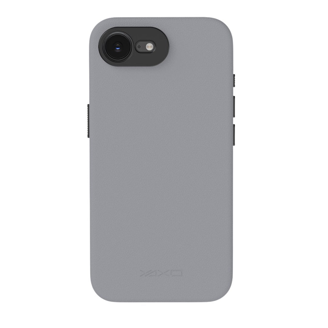 YAXO Etui na telefon Leather Gear Slim Case MagSafe iPhone 17e Bohemian Gray
