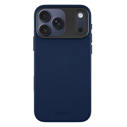 YAXO Etui na telefon Leather Gear Slim Case MagSafe iPhone 17 Pro Dusky Blue