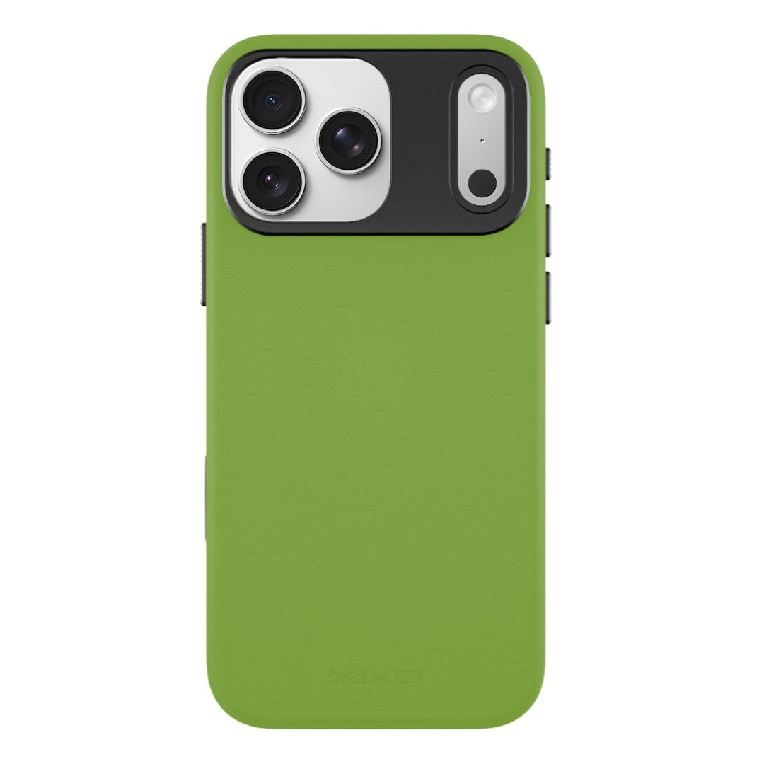 YAXO Etui na telefon Leather Gear Slim Case MagSafe iPhone 17 Pro Tropic Green