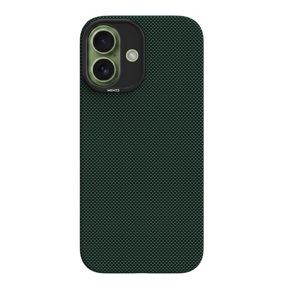 YAXO Etui na telefon Aramid Fiber Ultra Slim Case MagSafe iPhone 17 Tropic Green