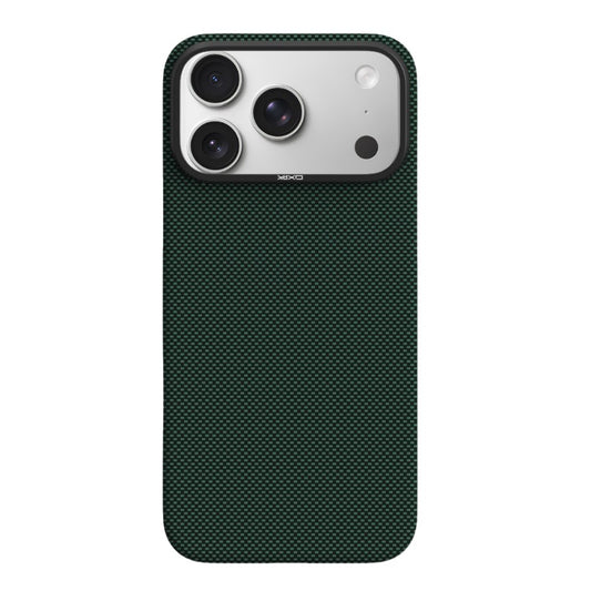 YAXO Etui na telefon Aramid Fiber Ultra Slim Case MagSafe iPhone 17 Pro Tropic Green