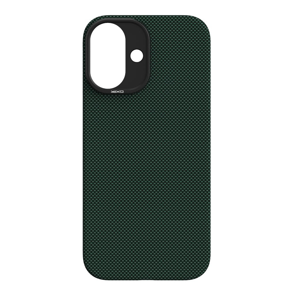 YAXO Etui na telefon Aramid Fiber Ultra Slim Case MagSafe iPhone 17 Tropic Green