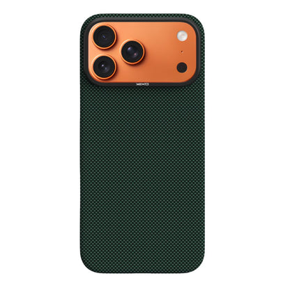 YAXO Etui na telefon Aramid Fiber Ultra Slim Case MagSafe iPhone 17 Pro Max Tropic Green