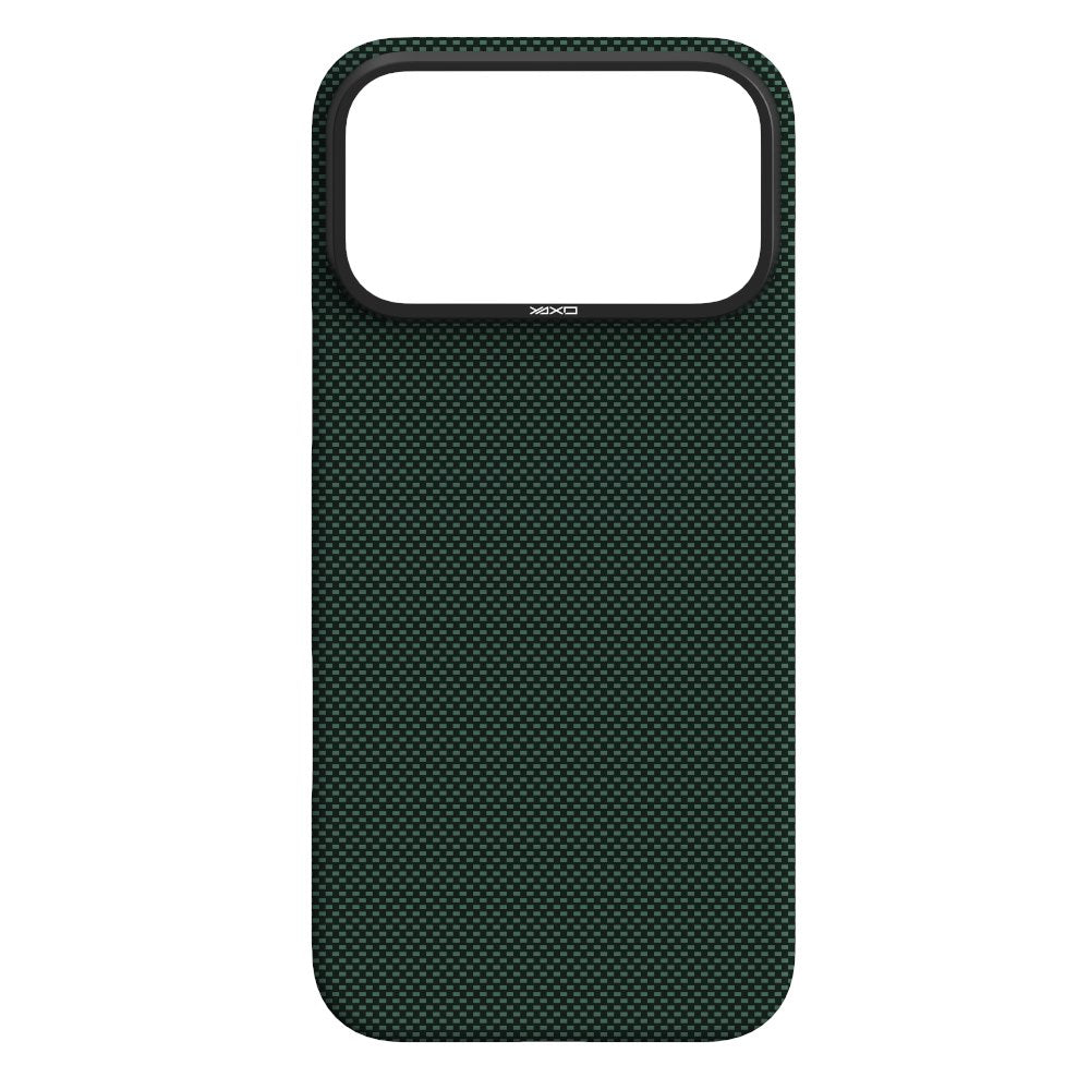 YAXO Etui na telefon Aramid Fiber Ultra Slim Case MagSafe iPhone 17 Pro Tropic Green