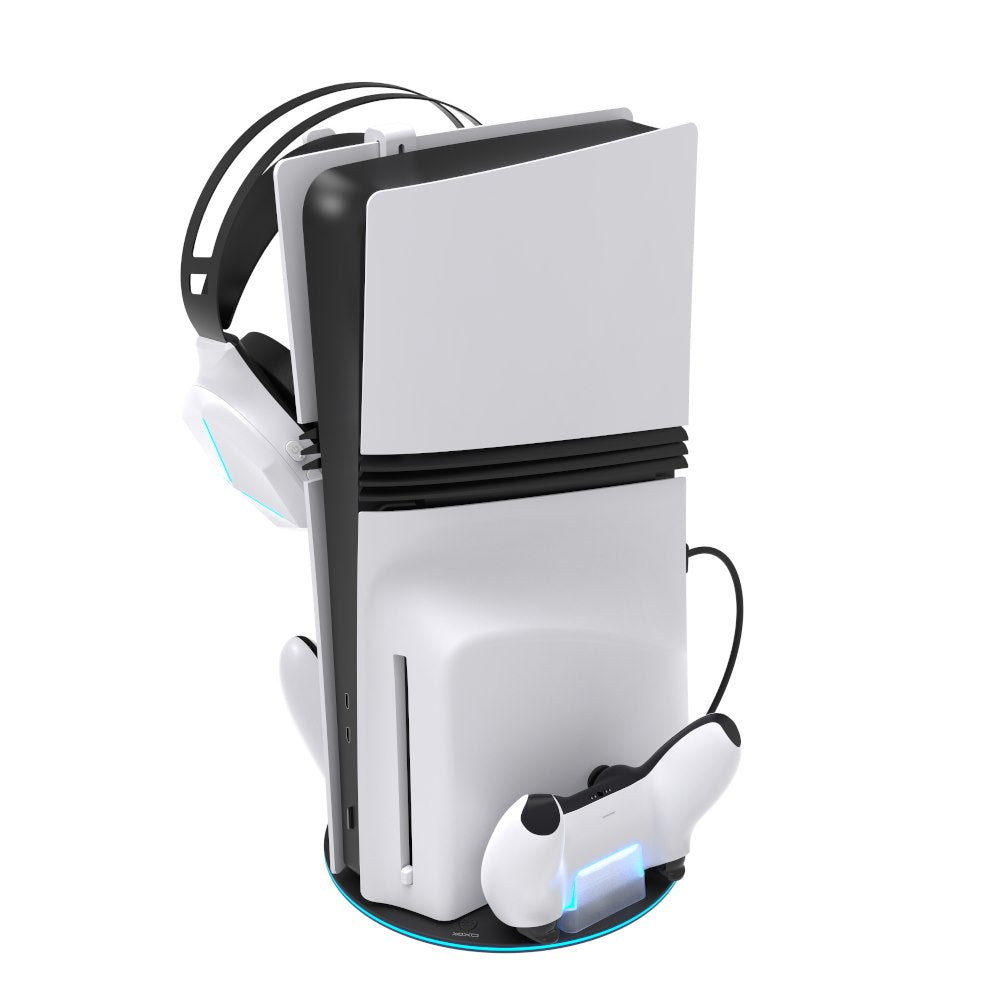 YAXO Podstawka ładująca CYCLONE RAMP NE do PS5/PS5 Slim/PS5 Pro Techno Black