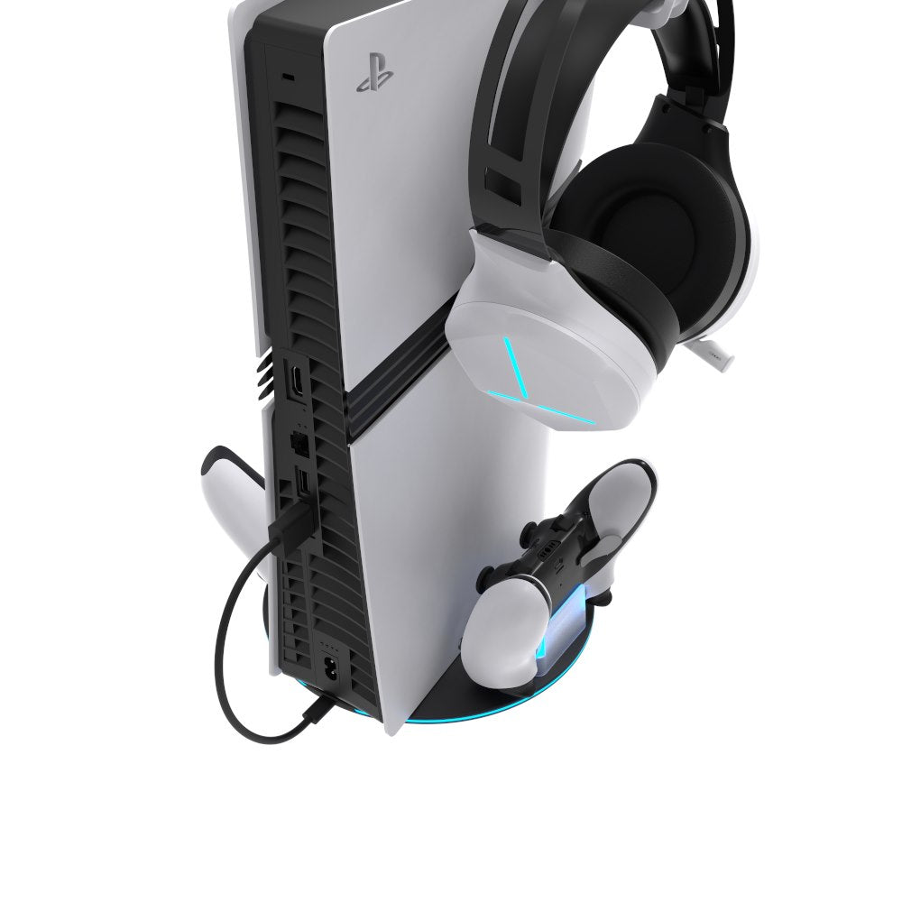 YAXO Podstawka ładująca CYCLONE RAMP NE do PS5/PS5 Slim/PS5 Pro Techno Black