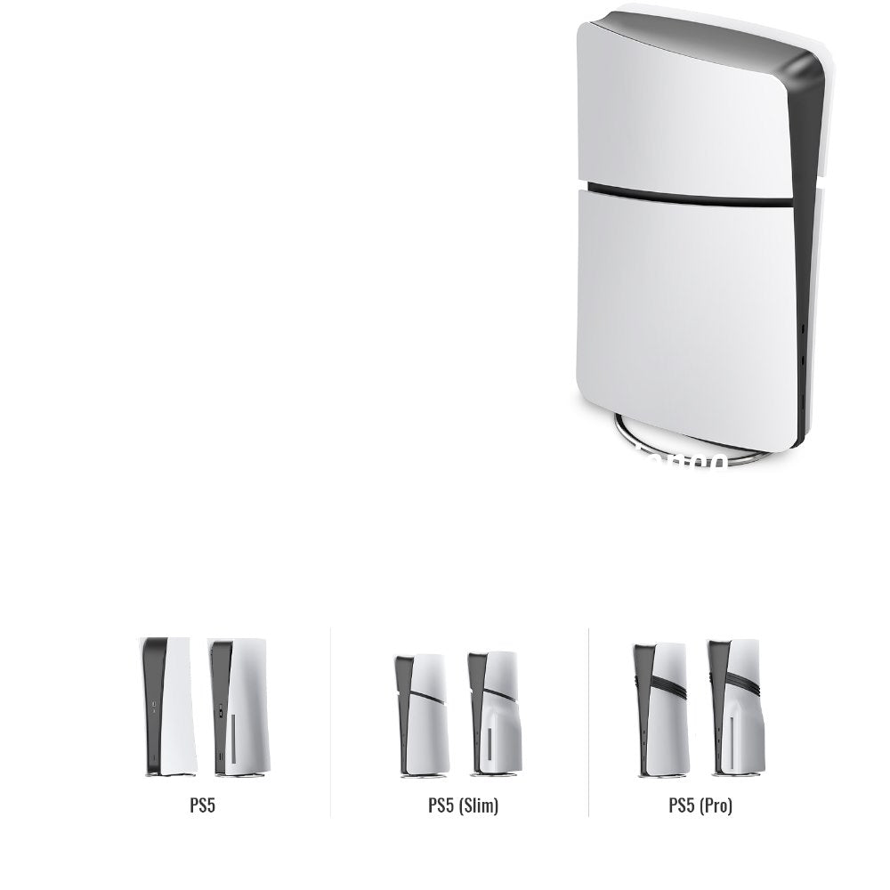 YAXO Podstawka THUNDER IMPACT do PS5/PS5 Slim/PS5 Pro Pure Silver