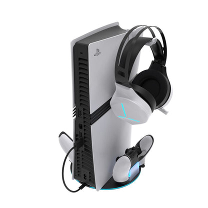 YAXO Podstawka ładująca CYCLONE RAMP NE do PS5/PS5 Slim/PS5 Pro Techno Black