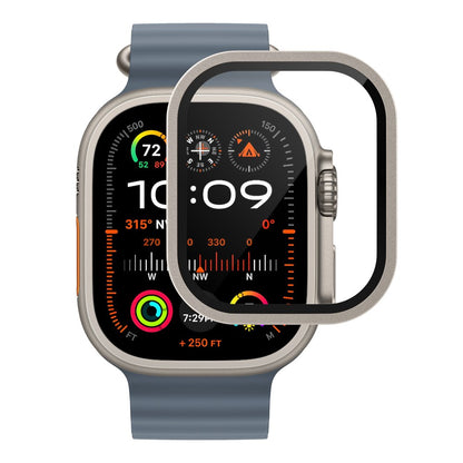 YAXO Szkło ochronne na ekran AR Superhard Armor Glass Apple Watch Ultra 1/2/3 silver frame