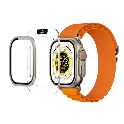 YAXO Szkło ochronne na ekran AR Superhard Armor Glass Apple Watch Ultra 1/2/3 silver frame