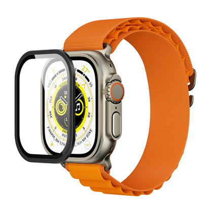 YAXO Szkło ochronne na ekran AR Superhard Armor Glass Apple Watch Ultra 1/2/3 black frame