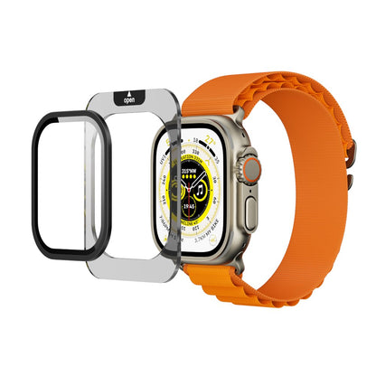 YAXO Szkło ochronne na ekran AR Superhard Armor Glass Apple Watch Ultra 1/2/3 black frame